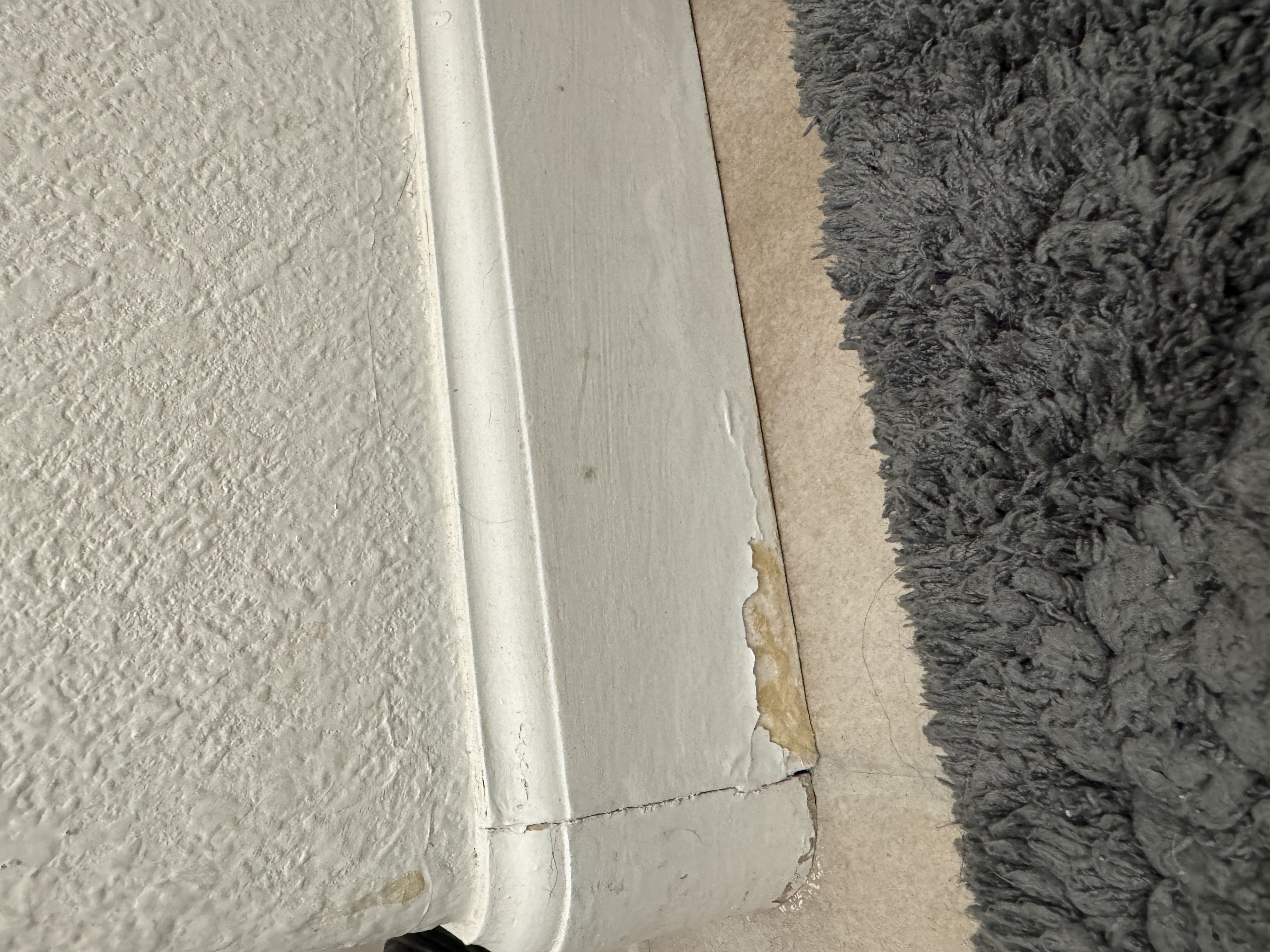 Home Inspection Defect | Damaged Baseboard