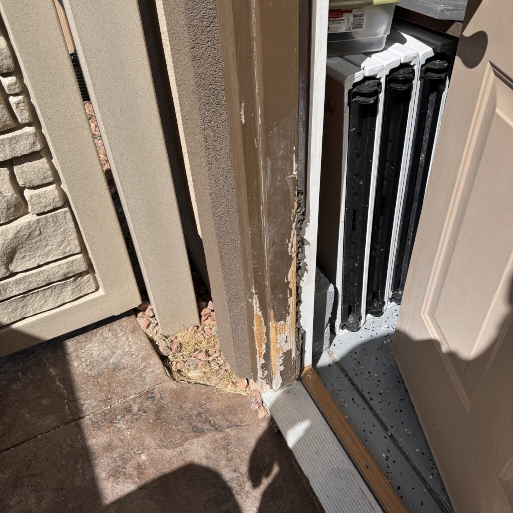 Home Inspection Defect | Damaged Door Frame